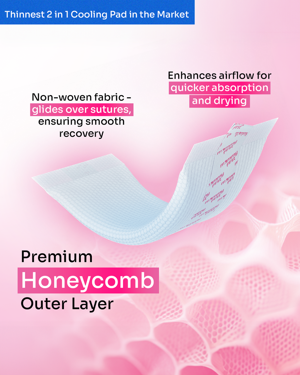 Ultra-Thin 2-in-1 Postpartum Ice Pads | Pack of 8